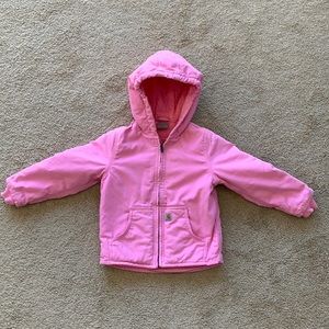 4T Carhartt Sherpa lined coat, like new!